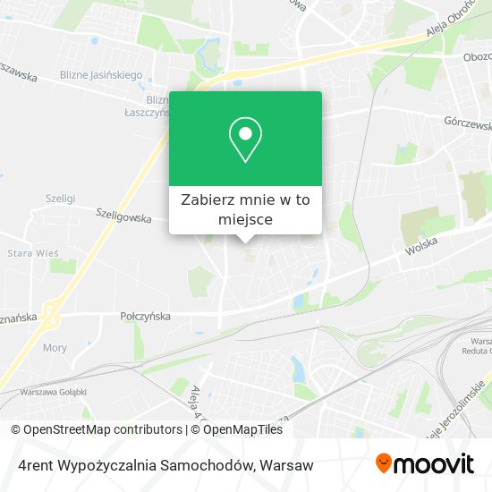 Mapa 4rent Wypożyczalnia Samochodów