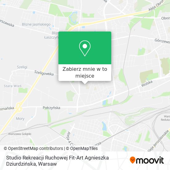 Mapa Studio Rekreacji Ruchowej Fit-Art Agnieszka Dziurdzińska