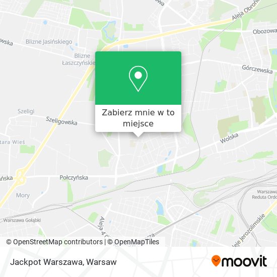 Mapa Jackpot Warszawa