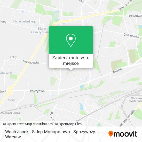 Mapa Wach Jacek - Sklep Monopolowo - Spożywczy