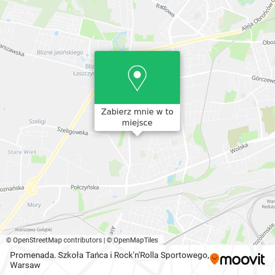 Mapa Promenada. Szkoła Tańca i Rock'n'Rolla Sportowego