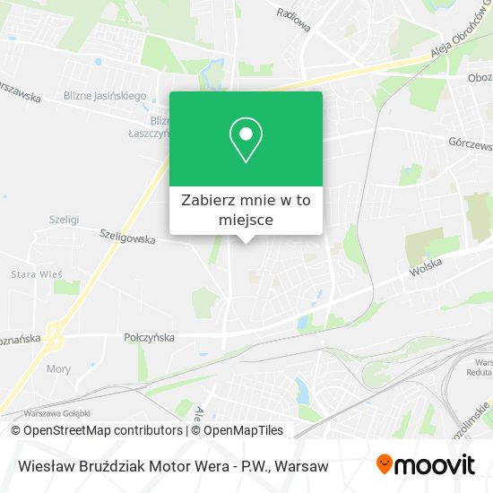 Mapa Wiesław Bruździak Motor Wera - P.W.