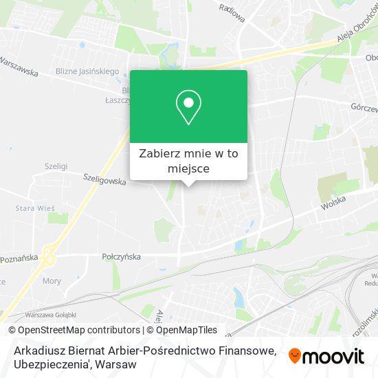 Mapa Arkadiusz Biernat Arbier-Pośrednictwo Finansowe, Ubezpieczenia'