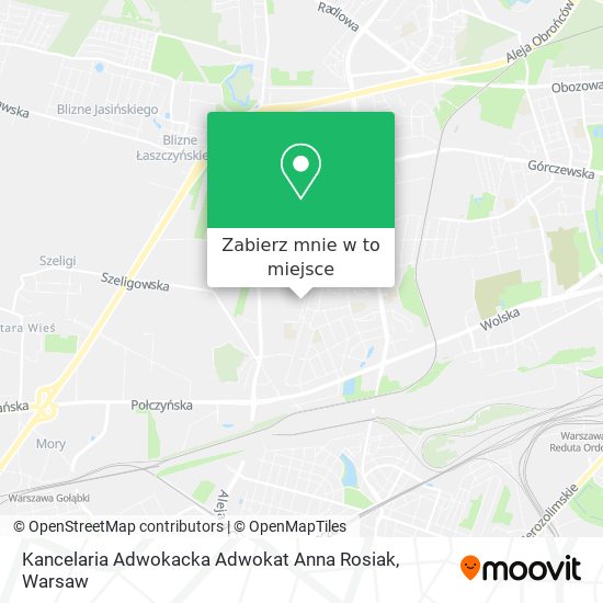 Mapa Kancelaria Adwokacka Adwokat Anna Rosiak