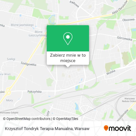 Mapa Krzysztof Tondryk Terapia Manualna