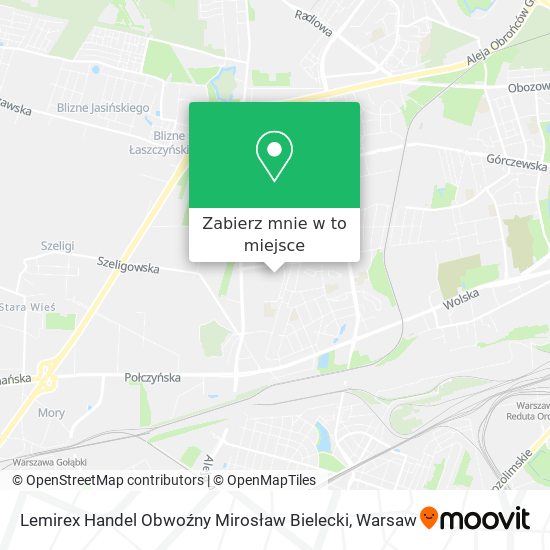 Mapa Lemirex Handel Obwoźny Mirosław Bielecki