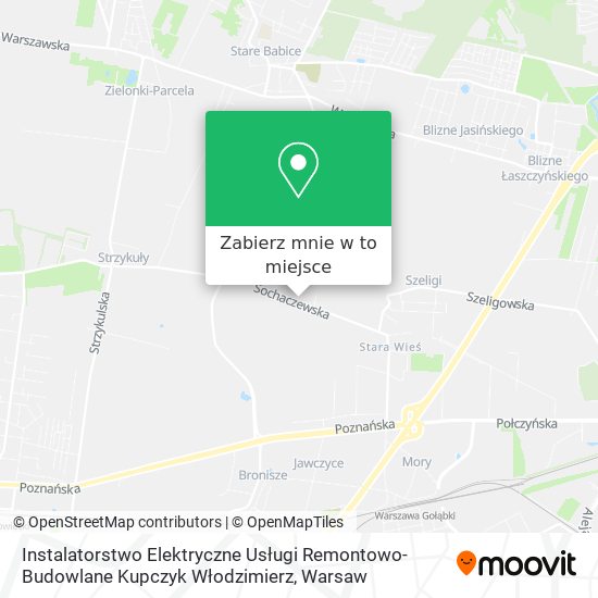 Mapa Instalatorstwo Elektryczne Usługi Remontowo-Budowlane Kupczyk Włodzimierz