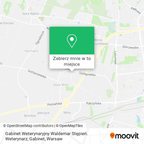 Mapa Gabinet Weterynaryjny Waldemar Stępień. Weterynarz, Gabinet