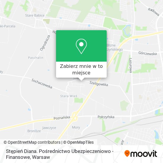 Mapa Stępień Diana. Pośrednictwo Ubezpieczeniowo - Finansowe