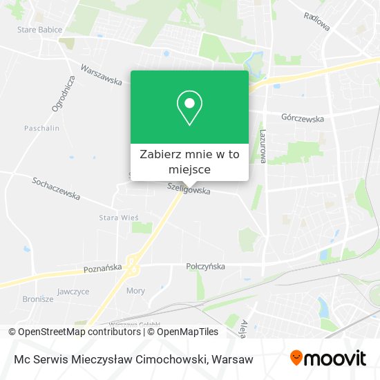 Mapa Mc Serwis Mieczysław Cimochowski