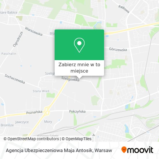 Mapa Agencja Ubezpieczeniowa Maja Antosik