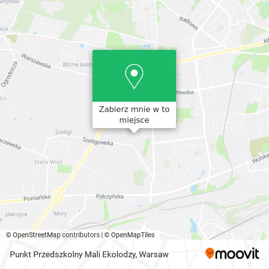 Mapa Punkt Przedszkolny Mali Ekolodzy