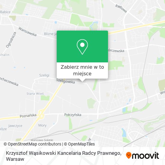 Mapa Krzysztof Wąsikowski Kancelaria Radcy Prawnego