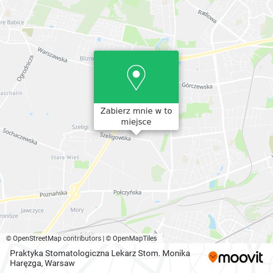 Mapa Praktyka Stomatologiczna Lekarz Stom. Monika Haręzga