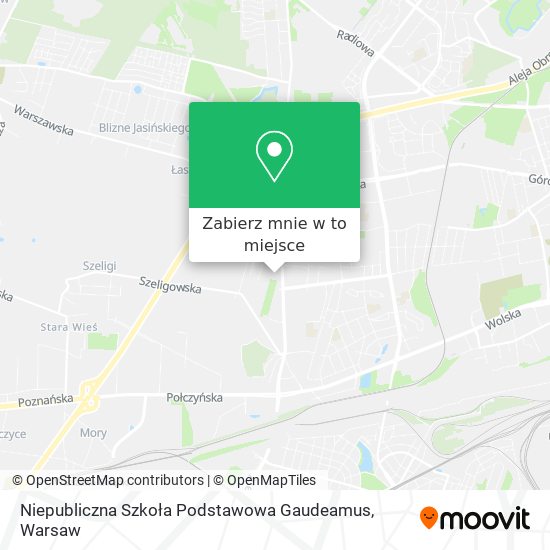 Mapa Niepubliczna Szkoła Podstawowa Gaudeamus