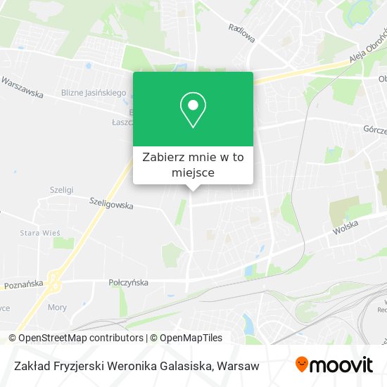 Mapa Zakład Fryzjerski Weronika Galasiska