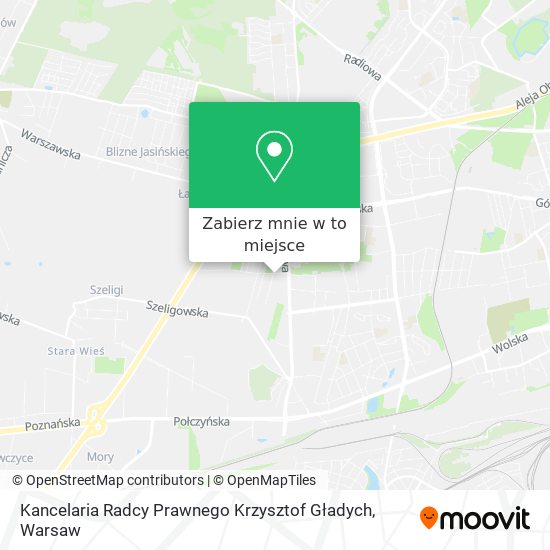 Mapa Kancelaria Radcy Prawnego Krzysztof Gładych