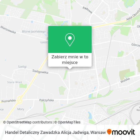 Mapa Handel Detaliczny Zawadzka Alicja Jadwiga