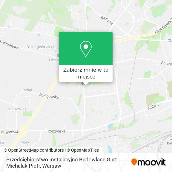 Mapa Przedsiębiorstwo Instalacyjno Budowlane Gurt Michalak Piotr