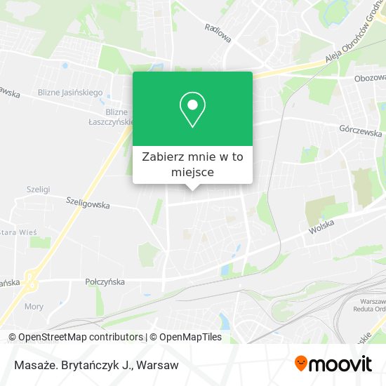 Mapa Masaże. Brytańczyk J.