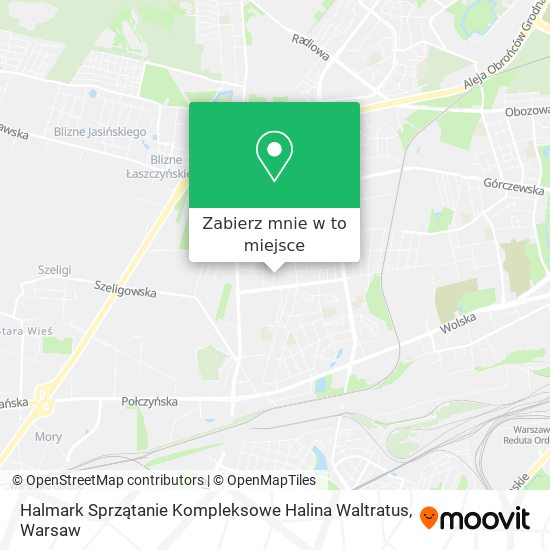 Mapa Halmark Sprzątanie Kompleksowe Halina Waltratus