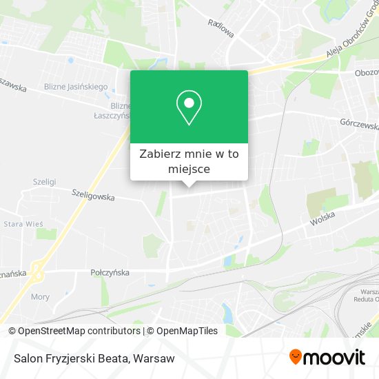 Mapa Salon Fryzjerski Beata