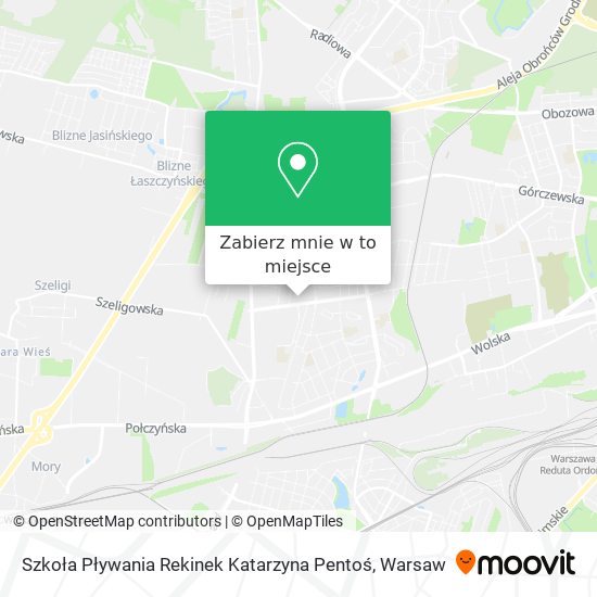 Mapa Szkoła Pływania Rekinek Katarzyna Pentoś