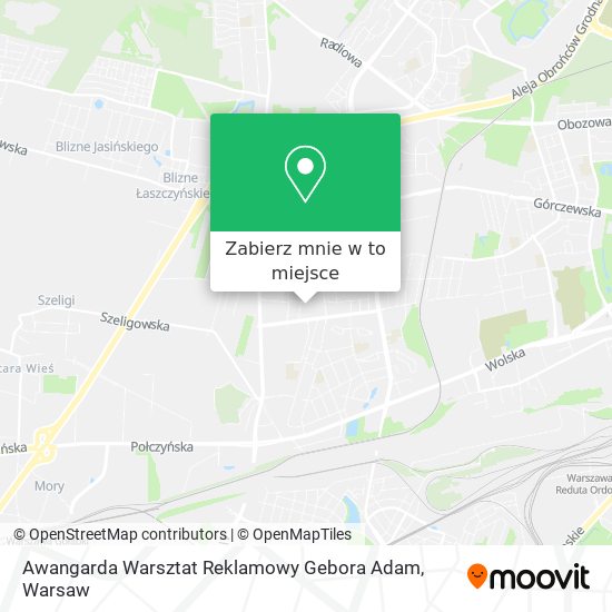 Mapa Awangarda Warsztat Reklamowy Gebora Adam