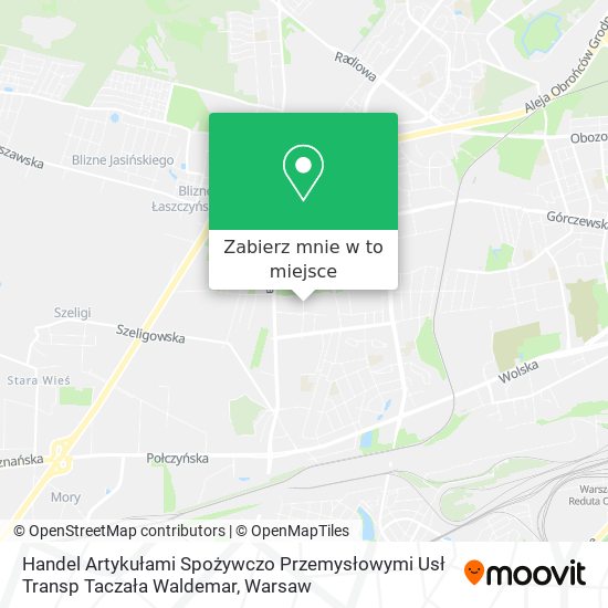 Mapa Handel Artykułami Spożywczo Przemysłowymi Usł Transp Taczała Waldemar