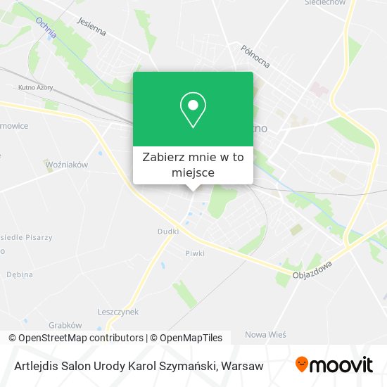 Mapa Artlejdis Salon Urody Karol Szymański