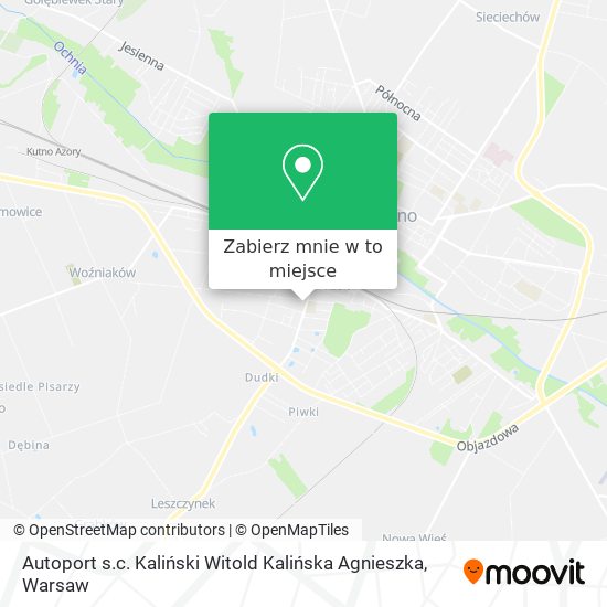 Mapa Autoport s.c. Kaliński Witold Kalińska Agnieszka