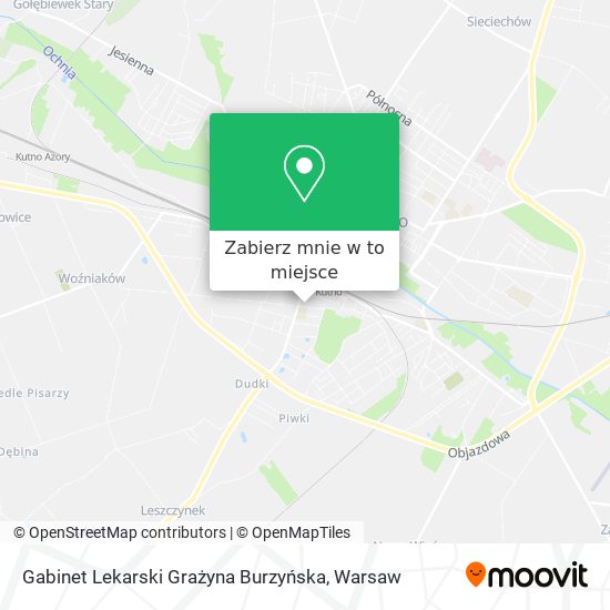 Mapa Gabinet Lekarski Grażyna Burzyńska