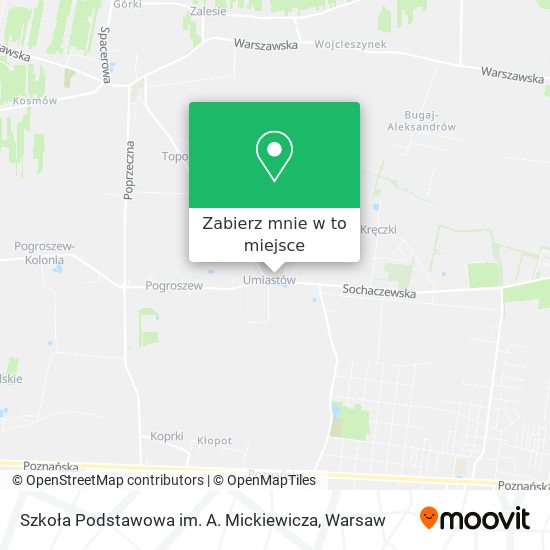 Mapa Szkoła Podstawowa im. A. Mickiewicza