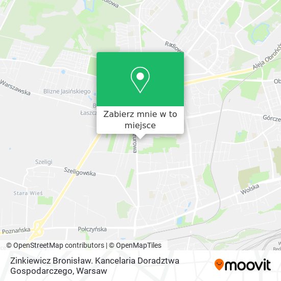 Mapa Zinkiewicz Bronisław. Kancelaria Doradztwa Gospodarczego