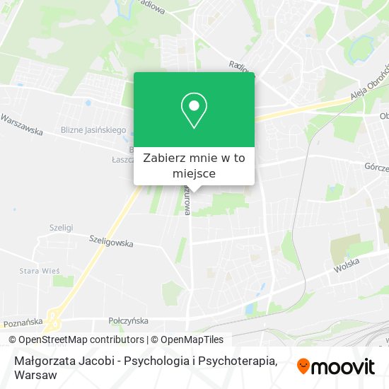 Mapa Małgorzata Jacobi - Psychologia i Psychoterapia