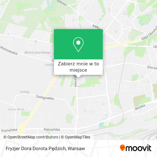 Mapa Fryzjer Dora Dorota Pędzich