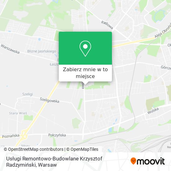 Mapa Usługi Remontowo-Budowlane Krzysztof Radzymiński