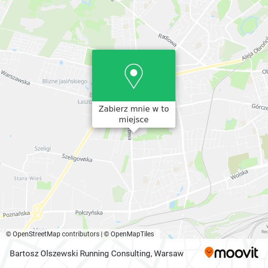 Mapa Bartosz Olszewski Running Consulting