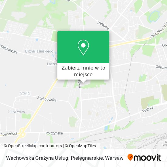 Mapa Wachowska Grażyna Usługi Pielęgniarskie