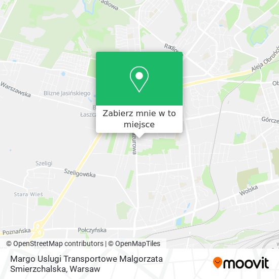 Mapa Margo Uslugi Transportowe Malgorzata Smierzchalska