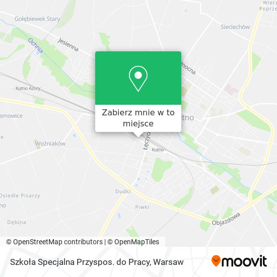 Mapa Szkoła Specjalna Przyspos. do Pracy