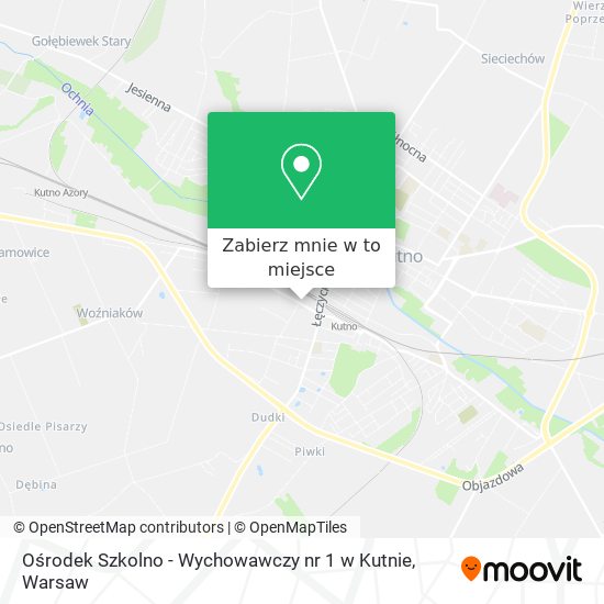 Mapa Ośrodek Szkolno - Wychowawczy nr 1 w Kutnie