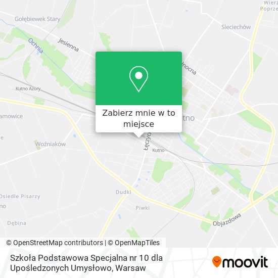 Mapa Szkoła Podstawowa Specjalna nr 10 dla Upośledzonych Umysłowo