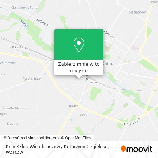 Mapa Kaja Sklep Wielobranżowy Katarzyna Cegielska