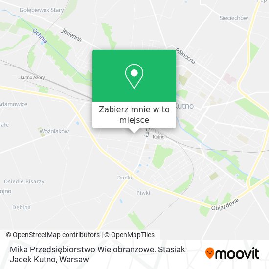 Mapa Mika Przedsiębiorstwo Wielobranżowe. Stasiak Jacek Kutno