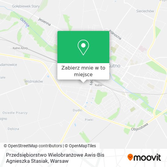 Mapa Przedsiębiorstwo Wielobranżowe Awis-Bis Agnieszka Stasiak