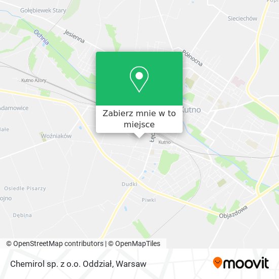 Mapa Chemirol sp. z o.o. Oddział