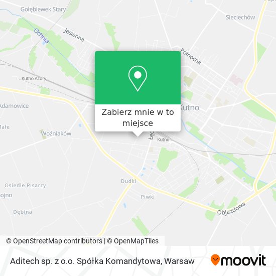 Mapa Aditech sp. z o.o. Spółka Komandytowa