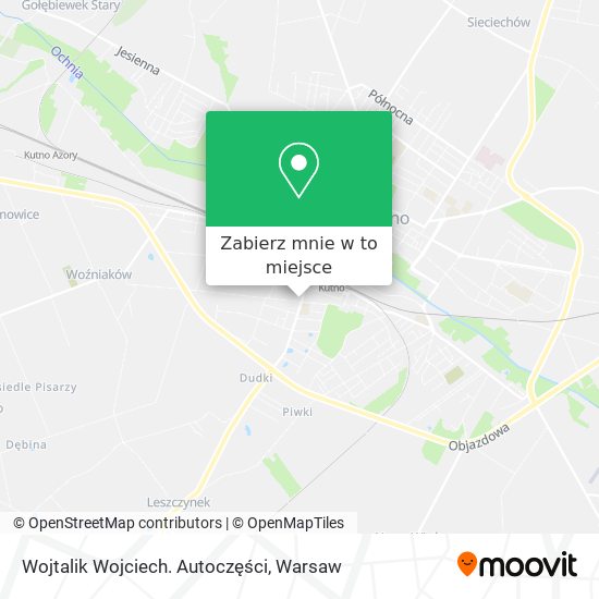 Mapa Wojtalik Wojciech. Autoczęści