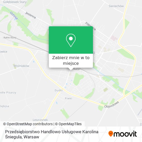 Mapa Przedsiębiorstwo Handlowo Usługowe Karolina Śniegula